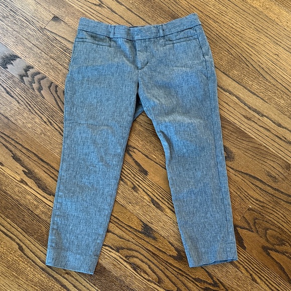 B9 Banana Republic Women’s Petite 6 Grey Cropped Ankle Pants - Picture 1 of 6